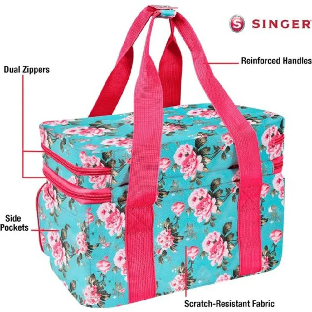SINGER Sewing Accessories Organizer (Bag Only) – Double Layer Portable Sewing